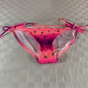 New juniors side tie swim bottoms size lg